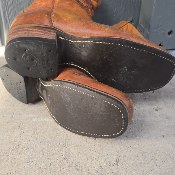 Men's Brown Leather Boots - Picture 8 of 8